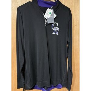 Colorado Rockies 1/4 Zip Performance Size Large NWT